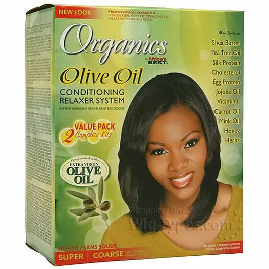 Africa Best Organics Olive Relaxer Valua Pack Kit Super