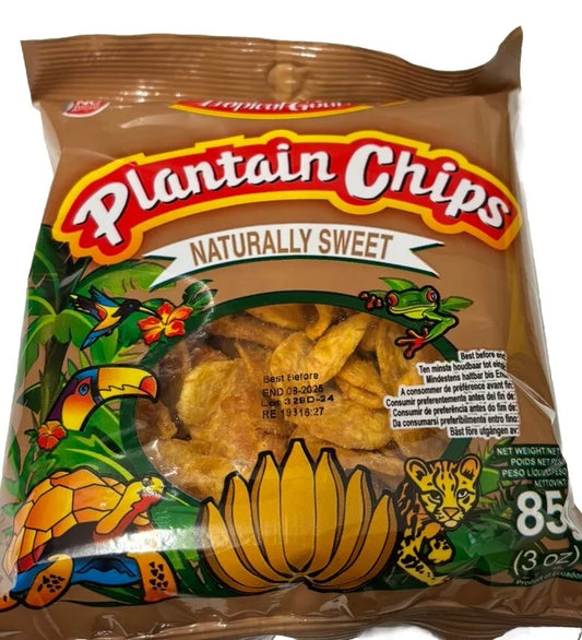 Plantain Bananen Chips Naturally Sweet 20x 85g