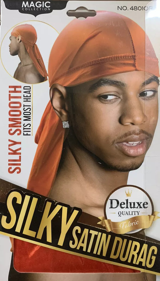 Durag Silky Satin Bandana kopftuch Deluxe Qualtity Orange