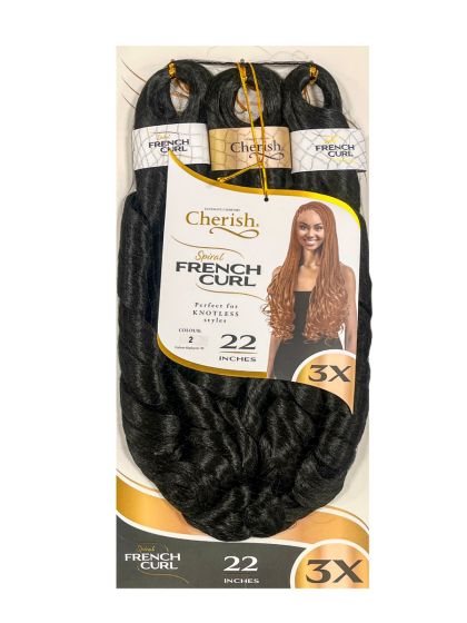 Cherish Bulk - Spiral French Curl 22"