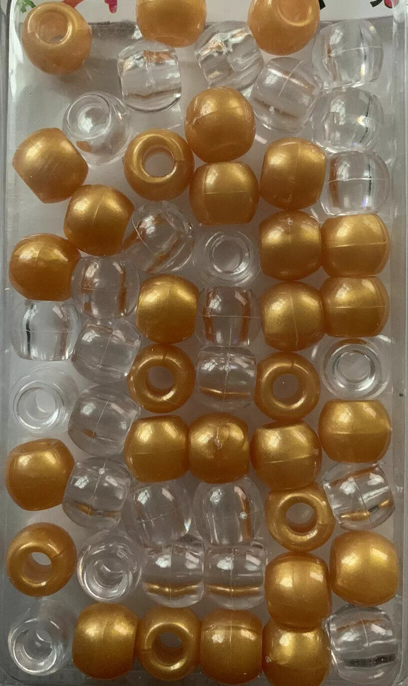 Haarperlen Gold - Crystal