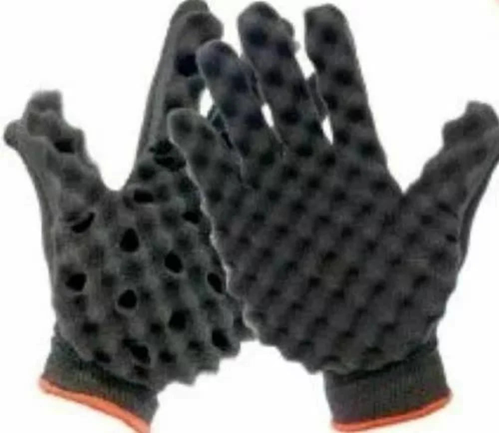 Afro Curl Wave Gloves Haar Bürste Schwamm Locking