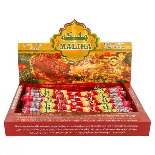 Henna Tattoo Farbe Rot 3 x Kegel