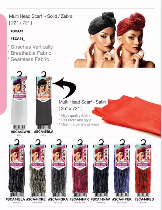 Kopftuch Satine Schwarz