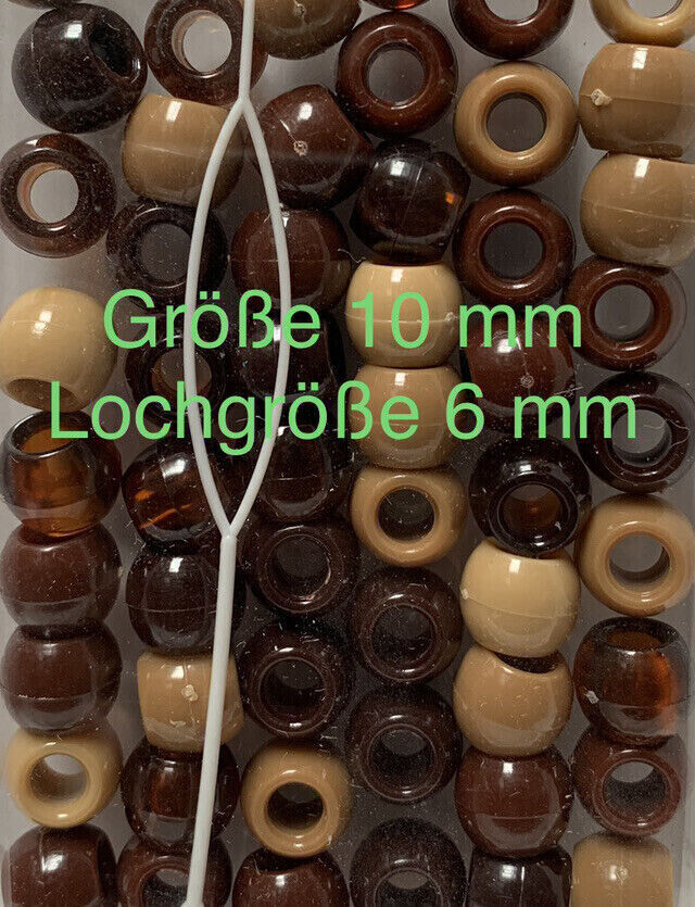 Haarperlen Hair Beads Braun AST