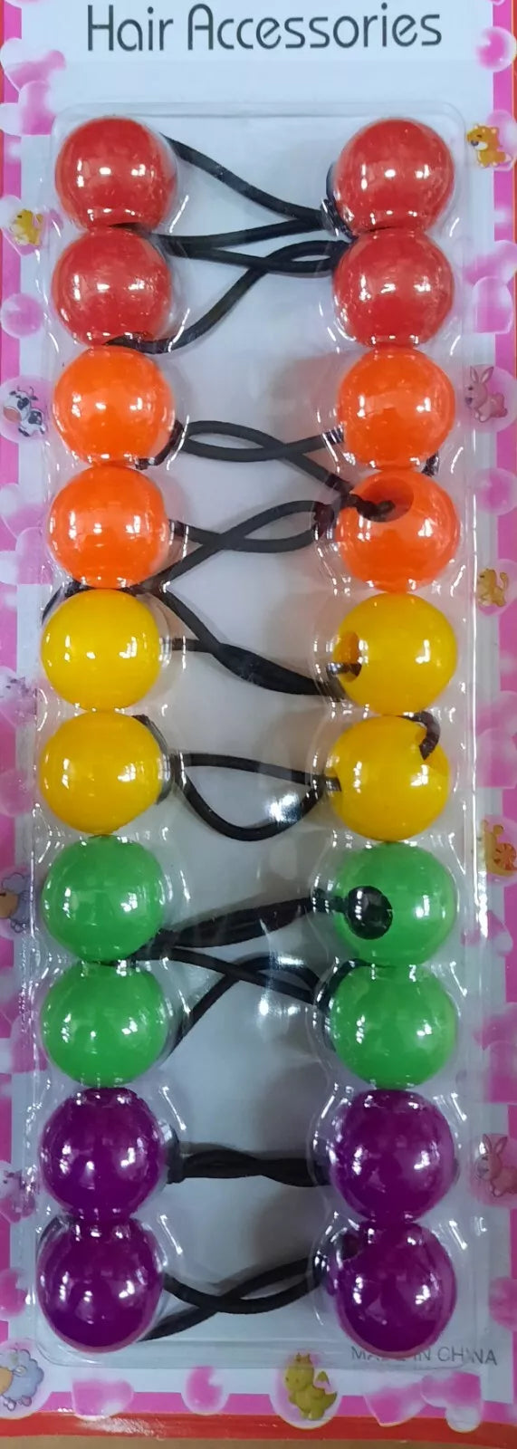 Haargummibände Zwillingsperlen-Ponytailer kinder