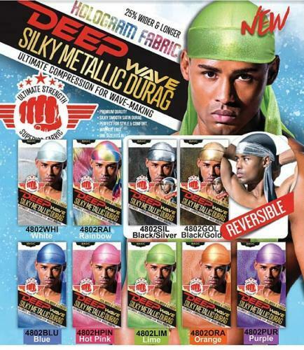 Durag Deep Wave Silky Metallic Bandana