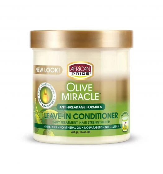 African Pride Olive Miracle Leave-In Conditioner Creme 15oz.