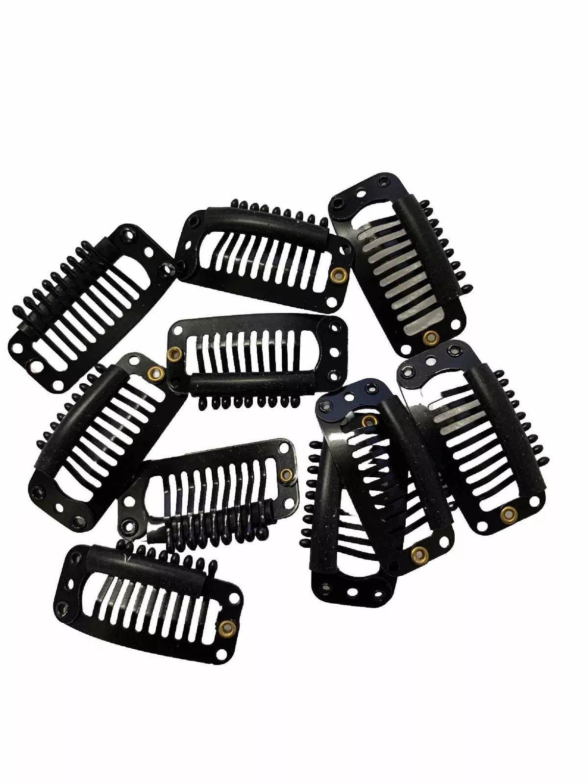 Perückenclips Extension Perücke Tressen Schwarz 10 stk.