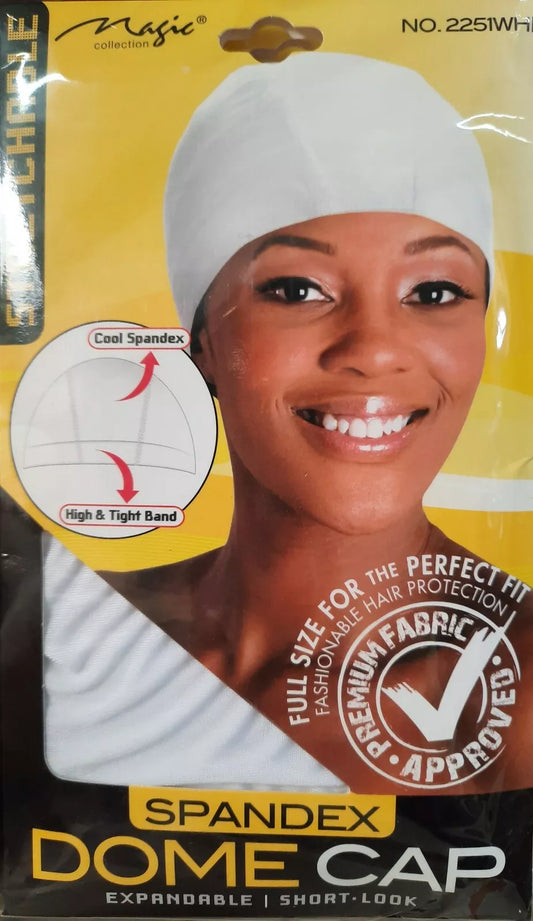 Dome cap Spandex Perückenkappe (Weiß)
