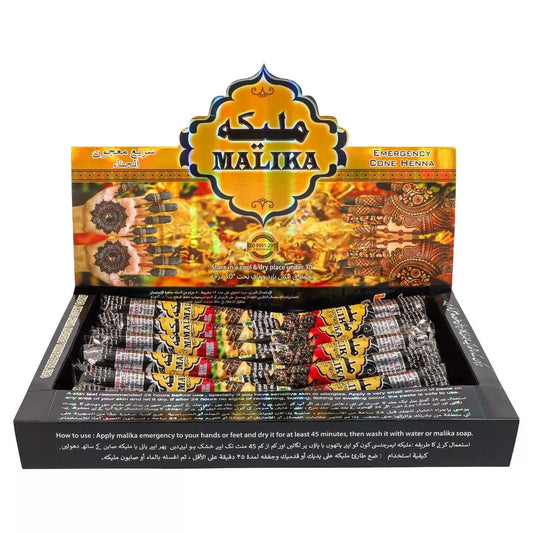 Henna Tattoo Farbe Schwarz 3 x Kegel