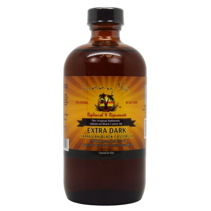 Sunny Isle Jamaican Extr Dark Black Castor Oil 8oz