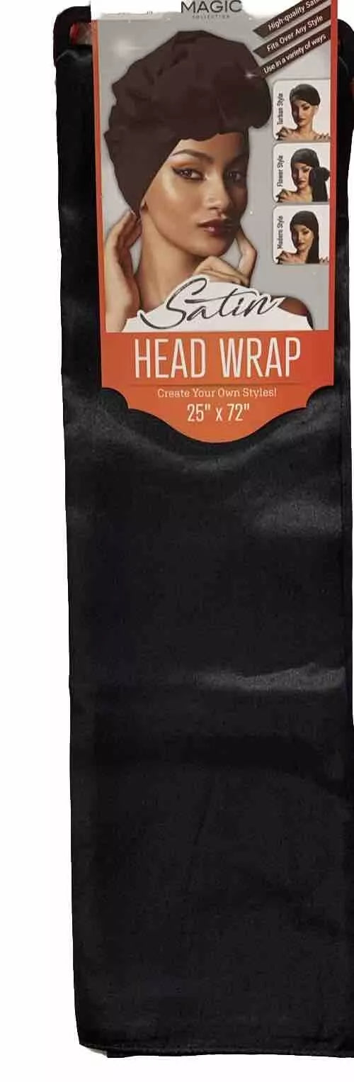 Kopftuch Satine Schwarz