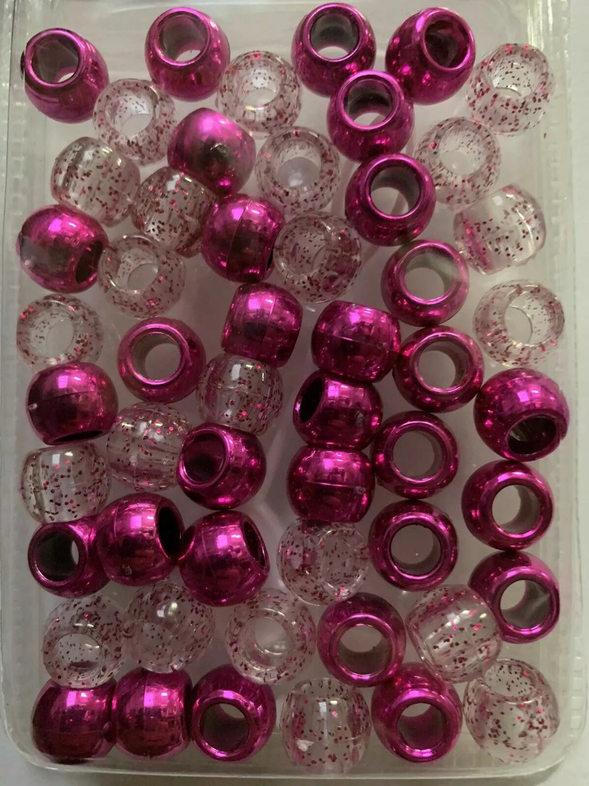 Haarperlen purple glänzend