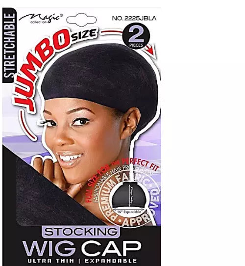 Wig Cap Stocking Haarnetz für Perücken Perückenkappe Jumbo 2 Stk.