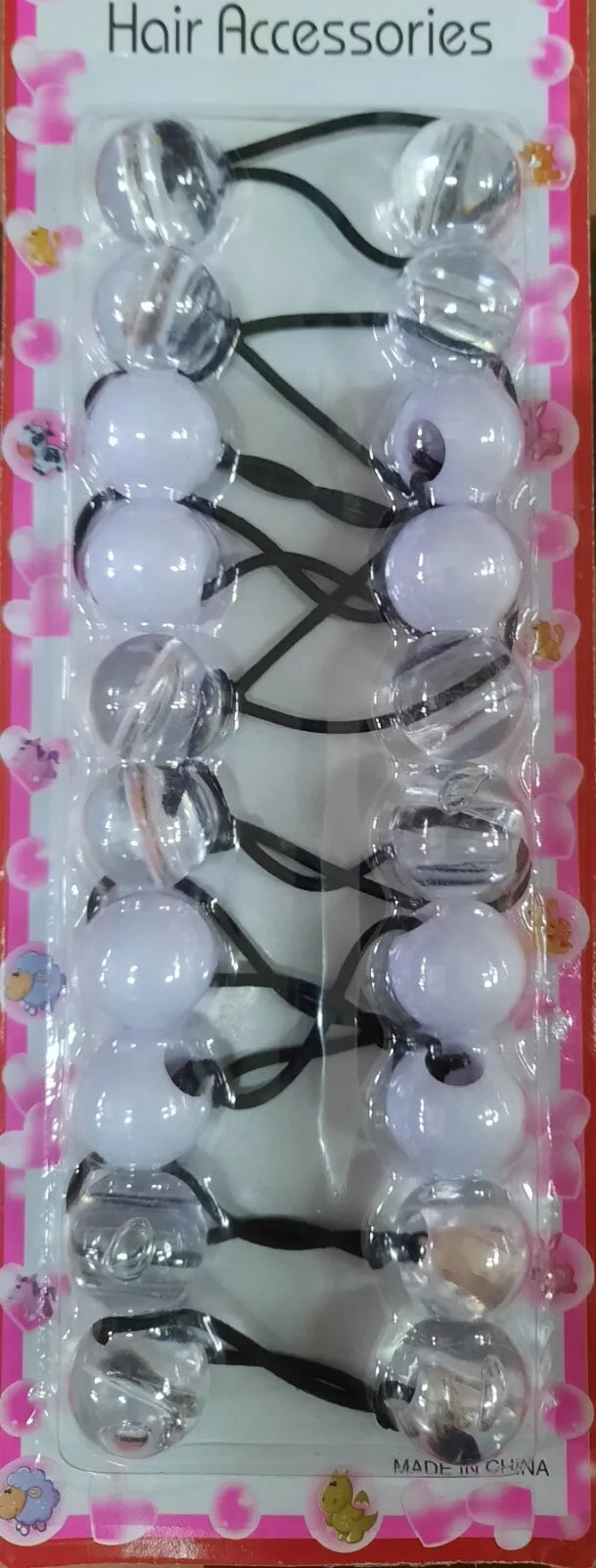 Haargummibände Zwillingsperlen-Ponytailer kinder