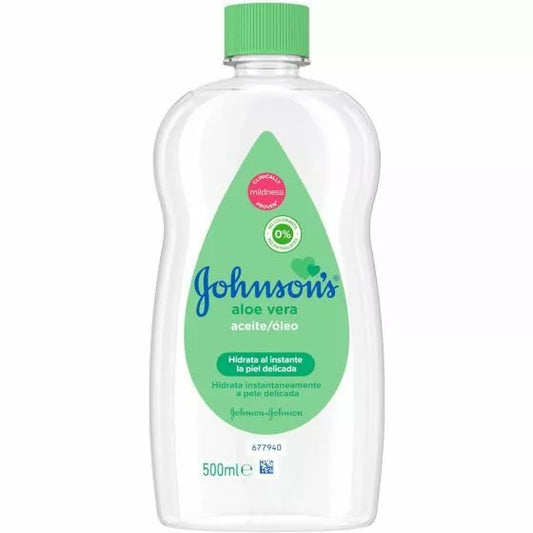 Johnsons Baby Oil Aloe Vera 500ml.