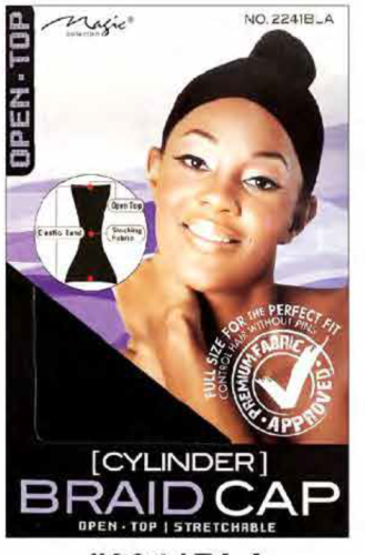 Cylinder Braid Cap Black