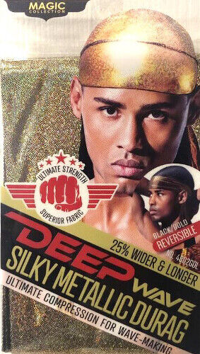 Durag Deep Wave Silky Metallic Bandana