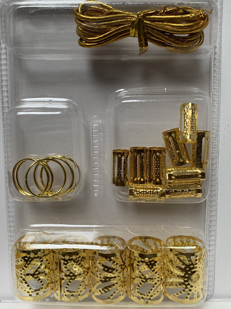 Haarringe Dreadlocks Haar Flechten Gold